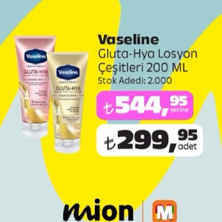 Vaseline Gluta-Hya Losyon Çeşitleri 200 Ml