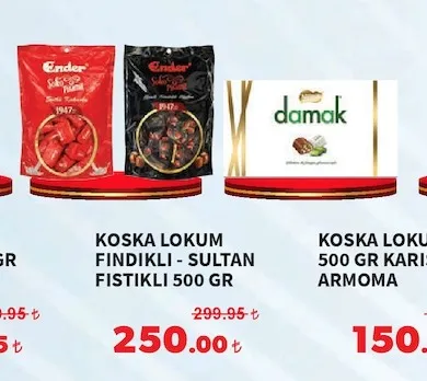 Koska Lokum Findikli - Sultan Fistikli 500 Gr