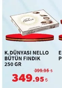 K.Dünyasi Nello Bütün Findik 250 Gr