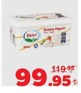 Ekici Süzme Peynir Tam Yağlı 400G