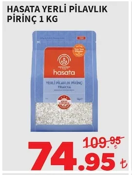 Hasata Yerli Pilavlık Pirinç 1 Kg