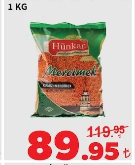 Hünkar Mercimek 1 Kg