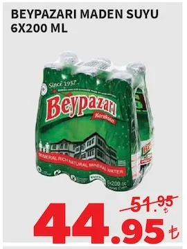 Beypazari Maden Suyu 6X200 Ml