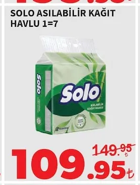 Solo Asılabilir Kağıt Havlu 1=7