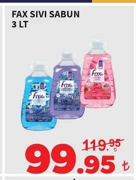 Fax Sıvı Sabun 3 Lt