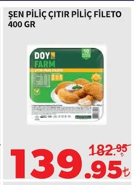 Şen Piliç Çıtır Piliç Fileto 400 Gr