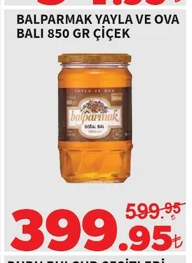 Balparmak Yayla Ve Ova Bali 850 Gr Çiçek