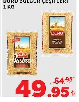 Duru Bulgur Çeşitleri 1 Kg