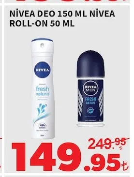 Nıvea Deo 150 Ml Nıvea Roll-On 50 Ml