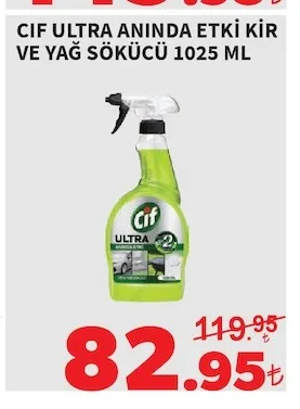 Cif Ultra Aninda Etki Kir Ve Yağ Sökücü 1025 Ml