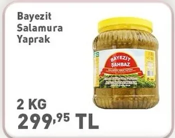 Bayezit Salamura Yaprak 2 Kg