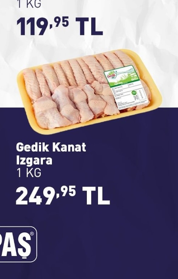 Gedik Kanat Izgara 1 Kg