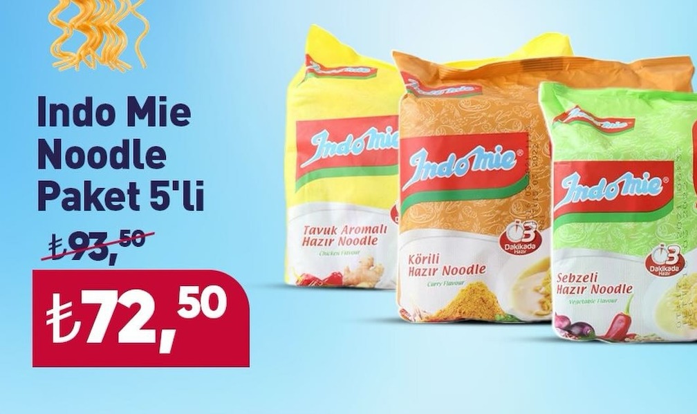 Indo Mie Noodle Paket 5'Li