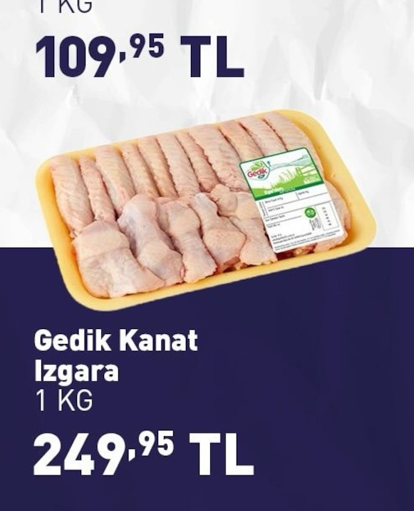 Gedik Kanat Izgara 1 Kg