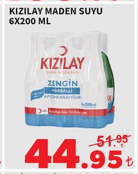 Kızılay Maden Suyu 6X200 Ml