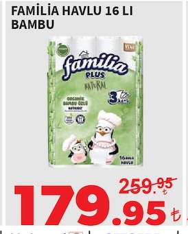 Familia Havlu 16 Li Bambu