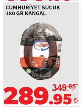 Cumhuriyet Sucuk 180 Gr Kangal