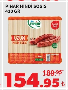 Pınar Hindi Sosis 430 Gr
