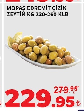 Mopaş Edremit Çizik Zeytin Kg 230-260 Klb