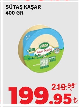 Sütaş Kaşar 400 Gr