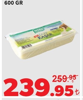 Seçkin Taze Kaşar 600 Gr