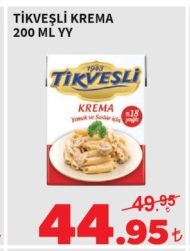 Tikveşli Krema 200 Ml Yy