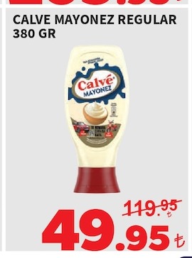 Calve Mayonez Regular 380 Gr