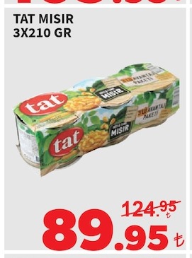 Tat Mısır 3X210 Gr
