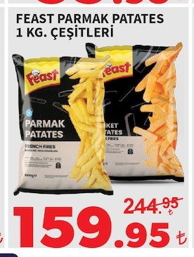 Feast Parmak Patates 1 Kg Çeşitleri