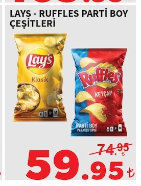Lays - Ruffles Parti Boy Çeşitleri