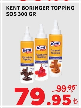 Kent Boringer Topping Sos 300 Gr