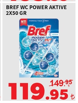 Bref Wc Power Aktive 2X50 Gr