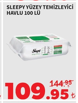 Sleepy Yüzey Temizleyici Havlu 100 Lü