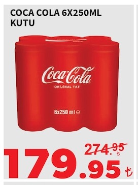 Coca Cola 6X250Ml Kutu