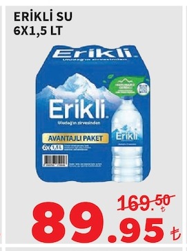 Erikli Su 6X1,5 Lt
