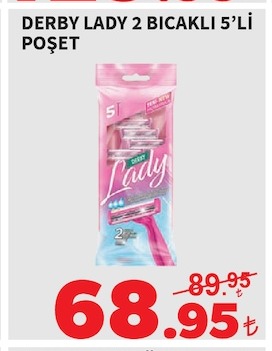 Derby Lady 2 Bıçaklı 5'Li Poşet