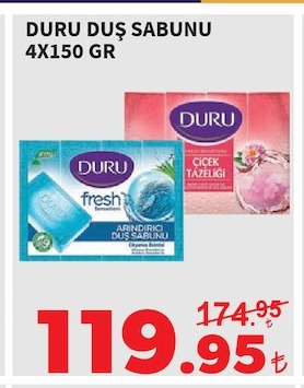 Duru Duş Sabunu 4X150 Gr