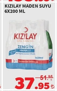Kızılay Maden Suyu 6X200 Ml