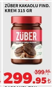 Züber Kakaolu Findik Krem 315 Gr