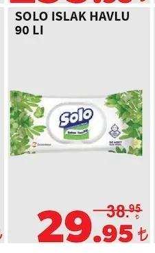 Solo Islak Havlu 90 Li