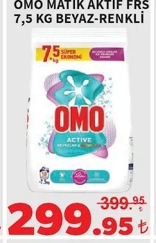 Omo Matik Aktif Frs 7,5 Kg Beyaz-Renkli