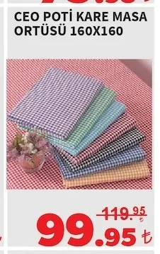 Ceo Poti̇ Kare Masa Örtüsü 160X160