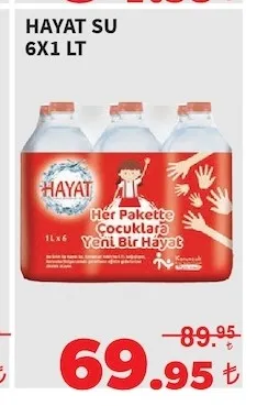 Hayat Su 6X1 Lt