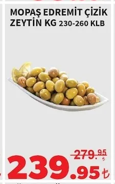 Mopaş Edremi̇T Çi̇Zi̇K Zeyti̇N Kg 230-260 Klb
