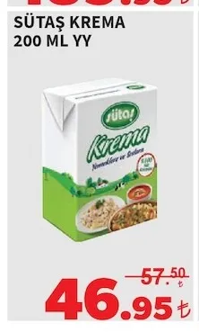 Sütaş Krema 200 Ml Yy