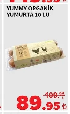 Yummy Organi̇K Yumurta 10 Lu
