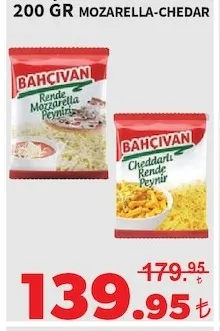 200 Gr Mozarella-Chedar