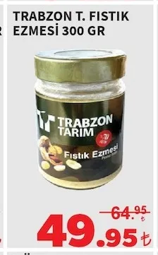 Trabzon T. Fistik Ezmesi̇ 300 Gr