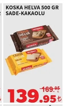 Koska Helva 500 Gr Sade-Kakaolu