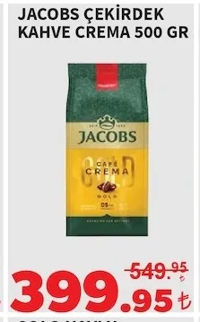 Jacobs Çeki̇Rdek Kahve Crema 500 Gr